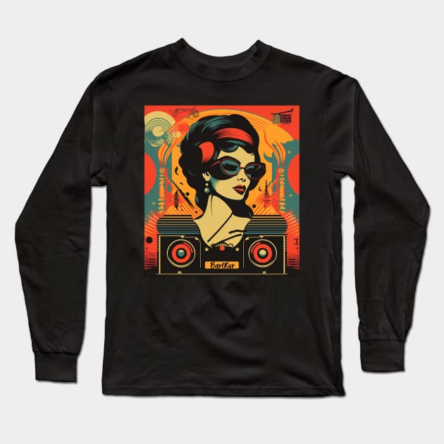 Radio Girl Long Sleeve T-Shirt by emblemat2000@gmail.com